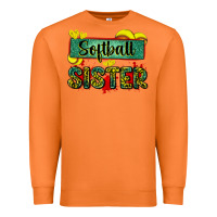 Carrot softball sister with leopard Premium Sweatshirt - Zillion Design Studio