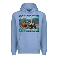 Colony Blue papa bear tumbler Premium Hoodie - Artiststas