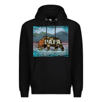 Black papa bear tumbler Premium Hoodie - Artiststas