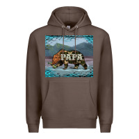 Coffee papa bear tumbler Premium Hoodie - Artiststas