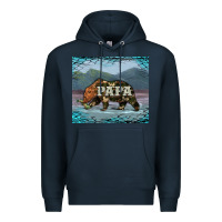 Navy papa bear tumbler Premium Hoodie - Artiststas