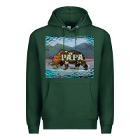 Sports Green papa bear tumbler Premium Hoodie - Artiststas
