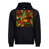 Black mexican food seamless pattern Urban Hoodie - BundleAndBundleShop