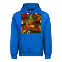 Cobalt mexican food seamless pattern Urban Hoodie - BundleAndBundleShop