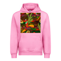 Fuchsia Pink mexican food seamless pattern Urban Hoodie - BundleAndBundleShop