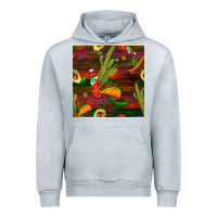 Heather Grey mexican food seamless pattern Urban Hoodie - BundleAndBundleShop