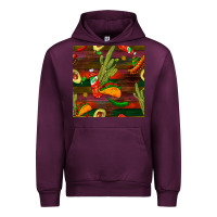 Mauve Wine mexican food seamless pattern Urban Hoodie - BundleAndBundleShop
