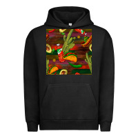 Pigment Black mexican food seamless pattern Urban Hoodie - BundleAndBundleShop