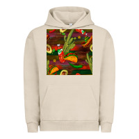 Pigment French Oak mexican food seamless pattern Urban Hoodie - BundleAndBundleShop