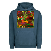 Pigment Midnight Navy mexican food seamless pattern Urban Hoodie - BundleAndBundleShop