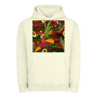 Pigment Pistachio mexican food seamless pattern Urban Hoodie - BundleAndBundleShop