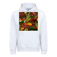 White mexican food seamless pattern Urban Hoodie - BundleAndBundleShop