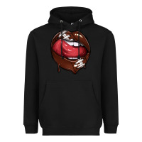 Black sports lips american football Heavyweight Hoodie - texasbilliewilder
