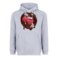 Heather Grey sports lips american football Heavyweight Hoodie - texasbilliewilder