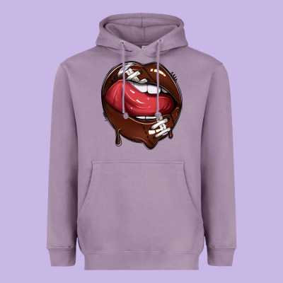 Heavyweight Hoodie sports lips american football