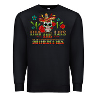 Black dia de los muertos Premium Sweatshirt - texasbilliewilder