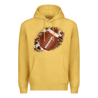 Antique Gold football cowhide leopard patch Premium Hoodie - JahusDesignShop