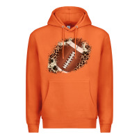 Carrot football cowhide leopard patch Premium Hoodie - JahusDesignShop