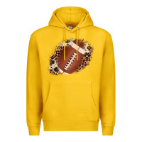 Lemon football cowhide leopard patch Premium Hoodie - JahusDesignShop