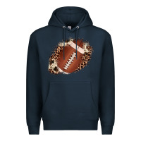 Navy football cowhide leopard patch Premium Hoodie - JahusDesignShop