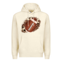 Sandshell football cowhide leopard patch Premium Hoodie - JahusDesignShop