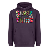Plum sassy little thing Heavyweight Hoodie - Zillion Design Studio