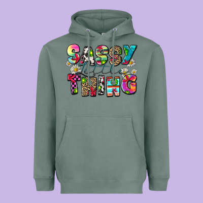 Sassy Little Thing Heavyweight Hoodie Designed By Zillion Design Studio
