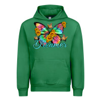 Emerald dreamer with Butterfly and sunflowers Urban Hoodie - Artiststas