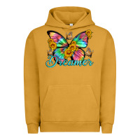 Pigment Peanut Butter dreamer with Butterfly and sunflowers Urban Hoodie - Artiststas