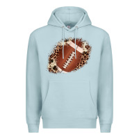 Blue Mist football cowhide leopard patch Premium Hoodie - JahusDesignShop