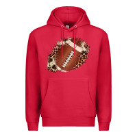 Cardinal football cowhide leopard patch Premium Hoodie - JahusDesignShop
