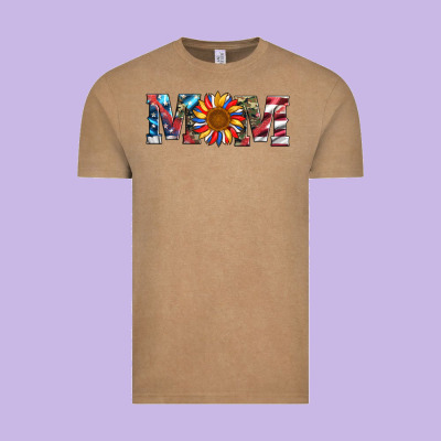 Mom With Sunflower Vintage Tee Designed By Artiststas