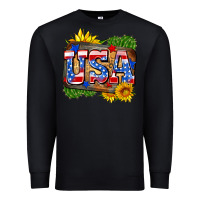Black usa Premium Sweatshirt - Zillion Design Studio