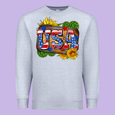 Usa Premium Sweatshirt Designed By Zillion Design Studio
