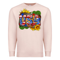 Pale Pink usa Premium Sweatshirt - Zillion Design Studio