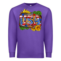 Purple usa Premium Sweatshirt - Zillion Design Studio