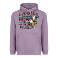 Lavender living life somewhere between jesus take the wheel Heavyweight Hoodie - Zillion Design Studio