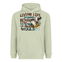 Matcha living life somewhere between jesus take the wheel Heavyweight Hoodie - Zillion Design Studio