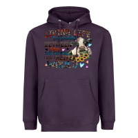 Plum living life somewhere between jesus take the wheel Heavyweight Hoodie - Zillion Design Studio