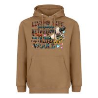 Toasted Coconut living life somewhere between jesus take the wheel Heavyweight Hoodie - Zillion Design Studio