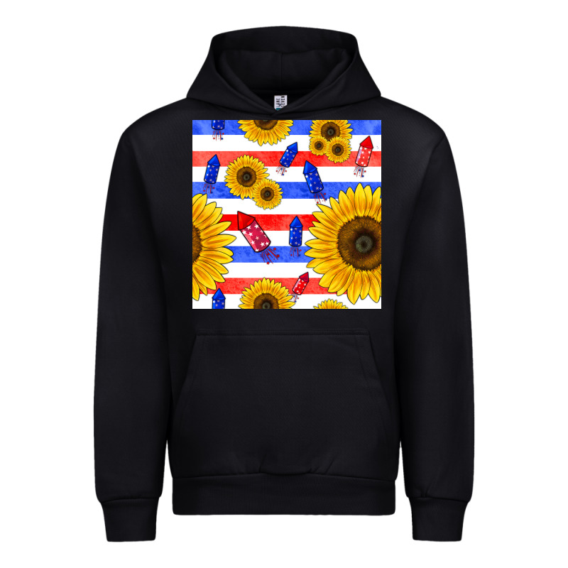 Patriotic Sunflowers Urban Hoodie by BundleAndBundleShop | Teevron