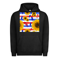 Pigment Black patriotic sunflowers Urban Hoodie - BundleAndBundleShop