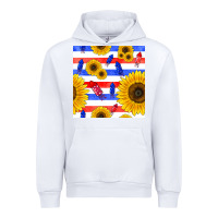 White patriotic sunflowers Urban Hoodie - BundleAndBundleShop