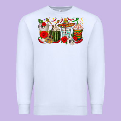 Hispanic Heritage Month Coffee Cups Premium Sweatshirt Designed By Texasbilliewilder