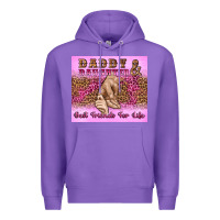 Purple daddy and daughter best friends for life Premium Hoodie - Artiststas
