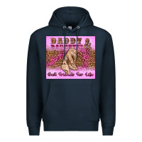 Navy daddy and daughter best friends for life Premium Hoodie - Artiststas