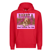 Red daddy and daughter best friends for life Premium Hoodie - Artiststas