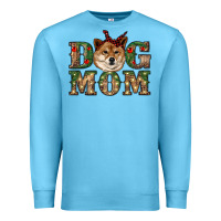 Ocean Blue dog mom shiba inu Premium Sweatshirt - RanaPortraitStore