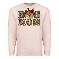 Pale Pink dog mom shiba inu Premium Sweatshirt - RanaPortraitStore