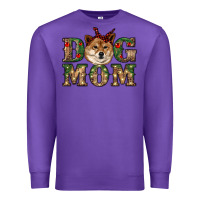 Purple dog mom shiba inu Premium Sweatshirt - RanaPortraitStore